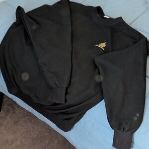 Black Pullover Microfiber Windbreaker with Gold Trump Taj Mahal Logo XL